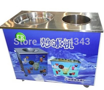 

Manual single round pan with bucket Fried ice machine,flat ice cream pan maker machine,fry ice cream maker yogurt maker