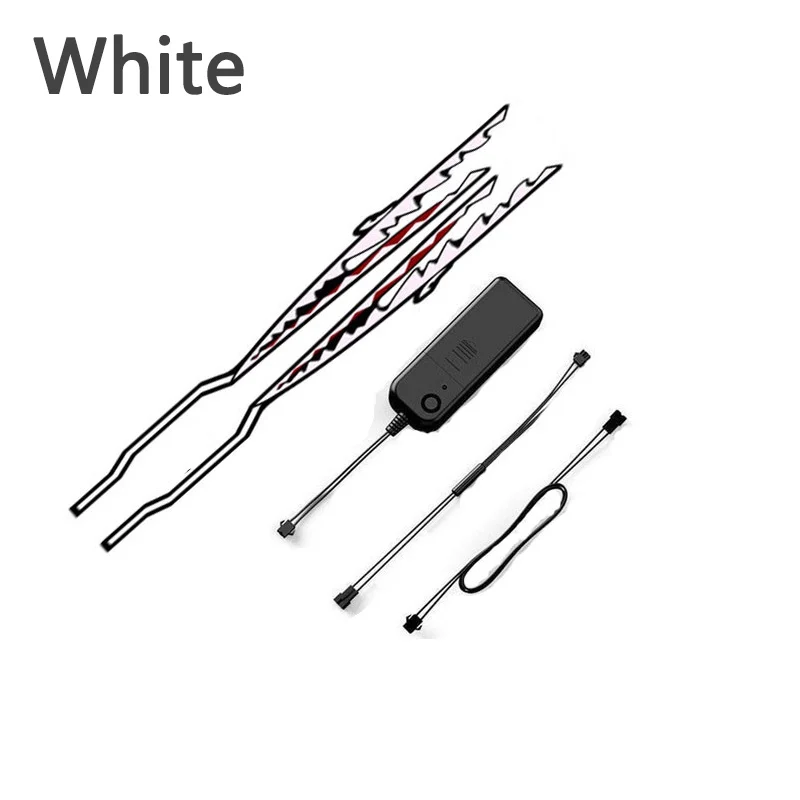 DIY Motorcycle Helmet Lighting Strips Adjustable for Night Riding Safety 3 Modes