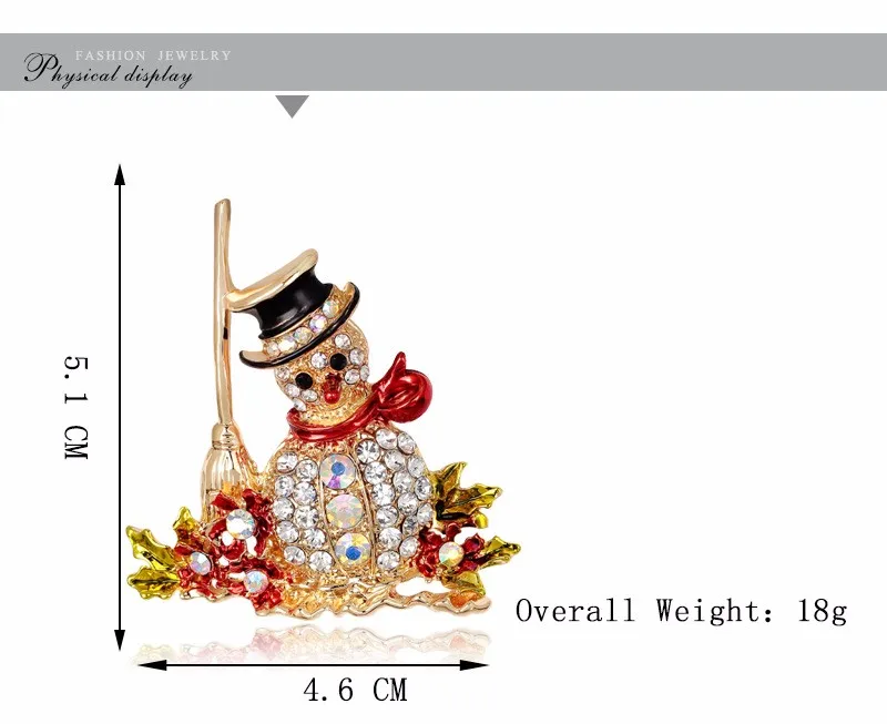 CINDY XIANG Прекрасные Броши с дизайном «Снеговик» для женщин модные ювелирные изделия цинковый сплав и инкрустация блестящие стразы для девочек Рождественский подарок