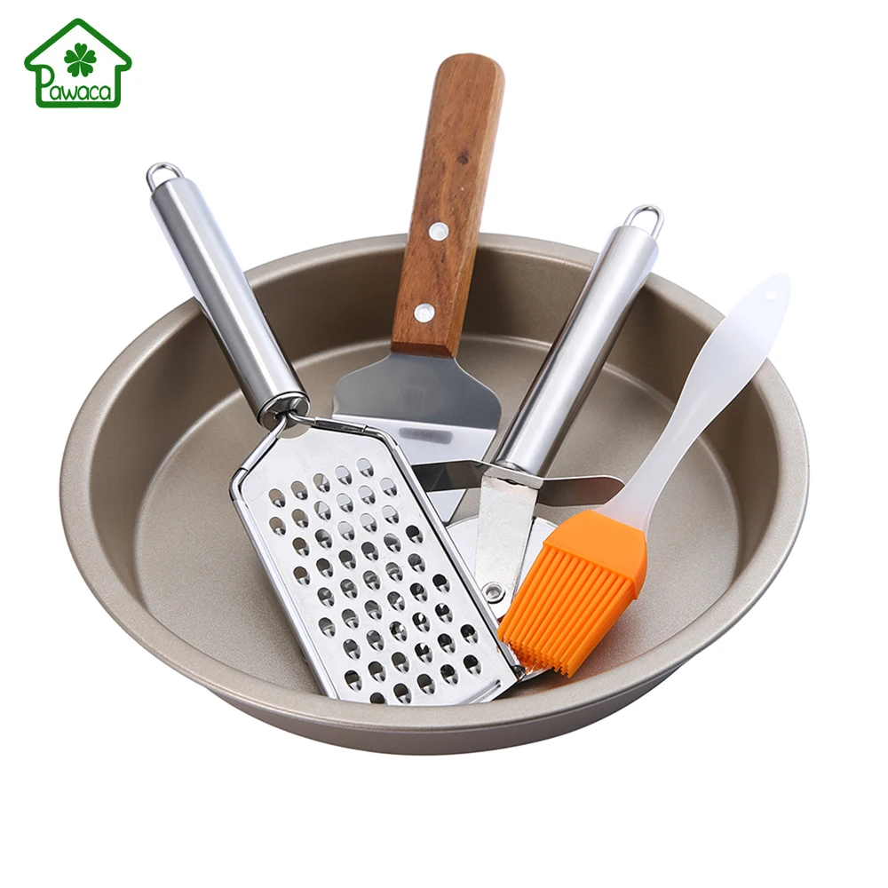5PCS Pizza Baking Utensils Set Kitchen Stainless Steel Pizza Baking