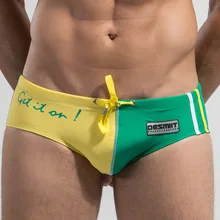 Сексуальный Мужской купальный костюм мужские плавки купальники пляжные мужские боксеры трусы бикини мужские купальные шорты DESMIIT спортивная одежда