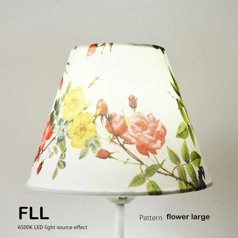 Lamp shade for table Abstract flower Pattern Textile Fabrics Fashionable Decorative E27/E26 table lamp shade pendant lamp cover