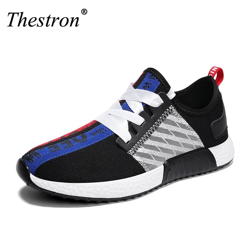 

Men Running Shoes 2018 Size 39-44 Mens Trainers Brand Comfortable Athletic Sneakers Black Blue White Jogging Sneakers Breathable
