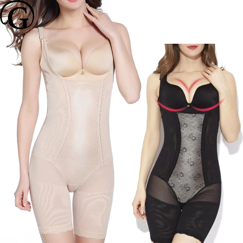 

5XL Corset PRAYGER Open Butt Body Shaper Women Bra Lifter Bodysuits New Slimming Waist Trainer Full Body Thigh Trimmer Shapewear