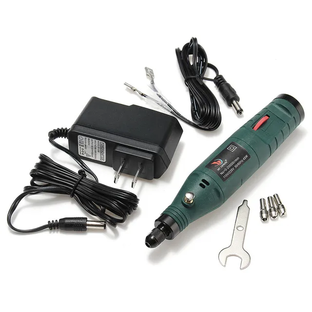 Portable 12V Mini Electric Rotary Grinder Adjustable Speed Polishing Dremel Polisher Light?Surface?Engraving Sander