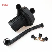 TUKE 1 Conjunto Bomba De Ar Secundário + Suporte Fixo & Tubos de Escape VW Passat B5 Jetta MK5 Golf 6 Bora A4 A6 06A 959 253 B 06A 131 127 L
