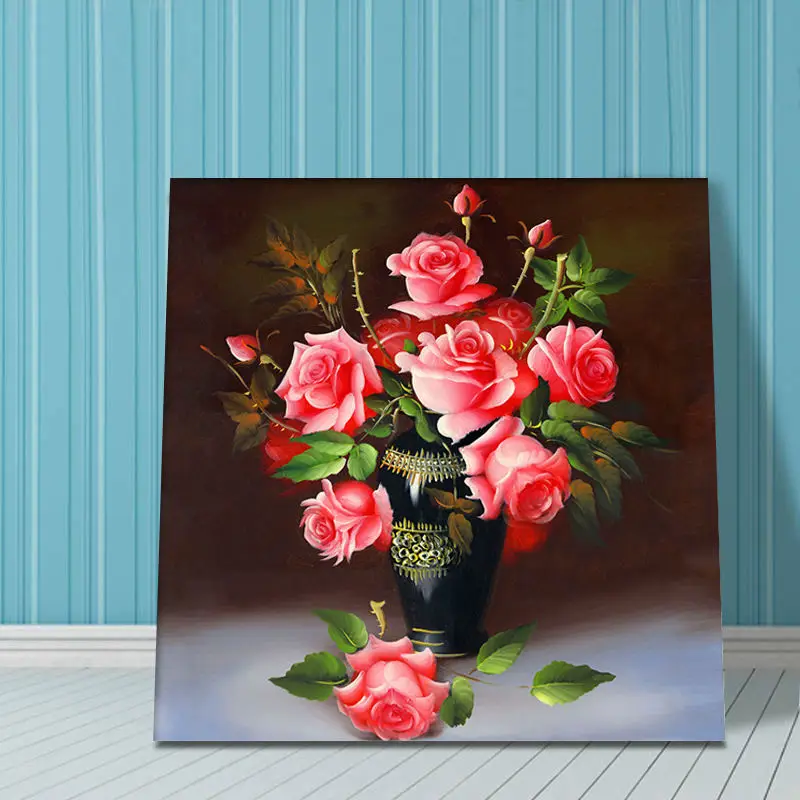 diy oil painting Vase Flowers diy digital painting digital paint by