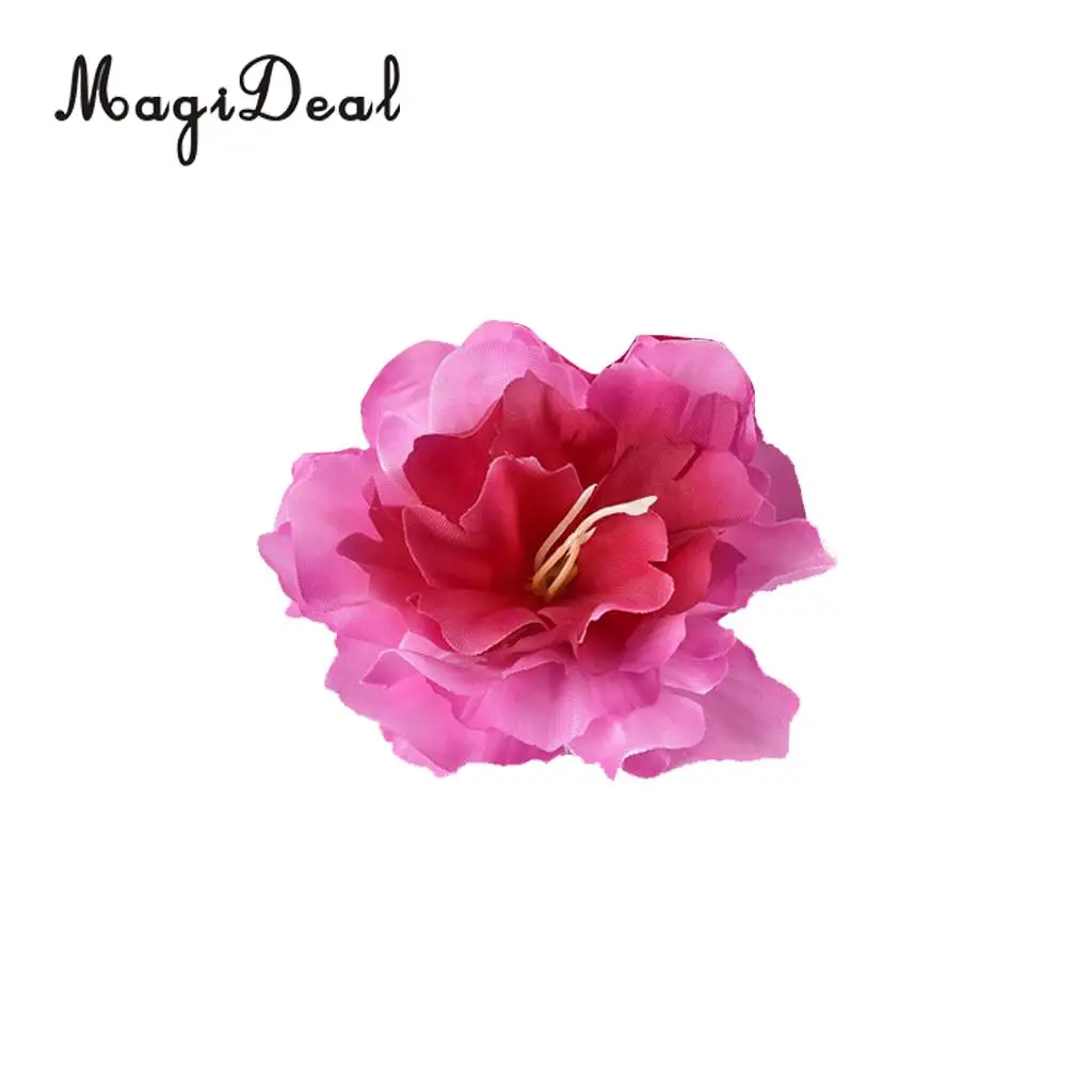 MagiDeal 20pcs Artificial Silk Flower Rose Peony Heads Rose Red Weeding Home Decor Silk Flower Head Artificial Decorations 8cm 