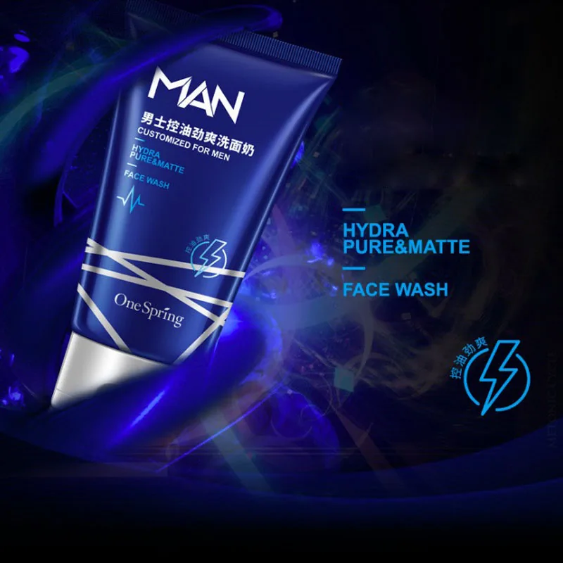 Продукт для мужчин Fresh Hydra Cleanser контроль масла Очищающая очищающая пена для лица увлажняющий очищающий лосьон для лица