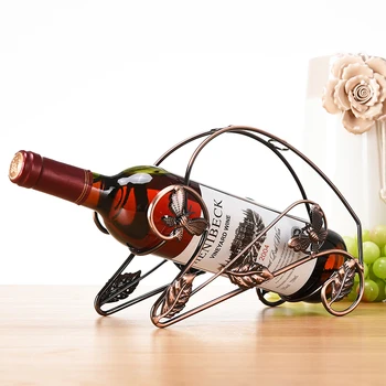 

New Pattern Modern Butterfly Shape Bronze&Golden Electroplate Iron Integral Type Red Wine Rack