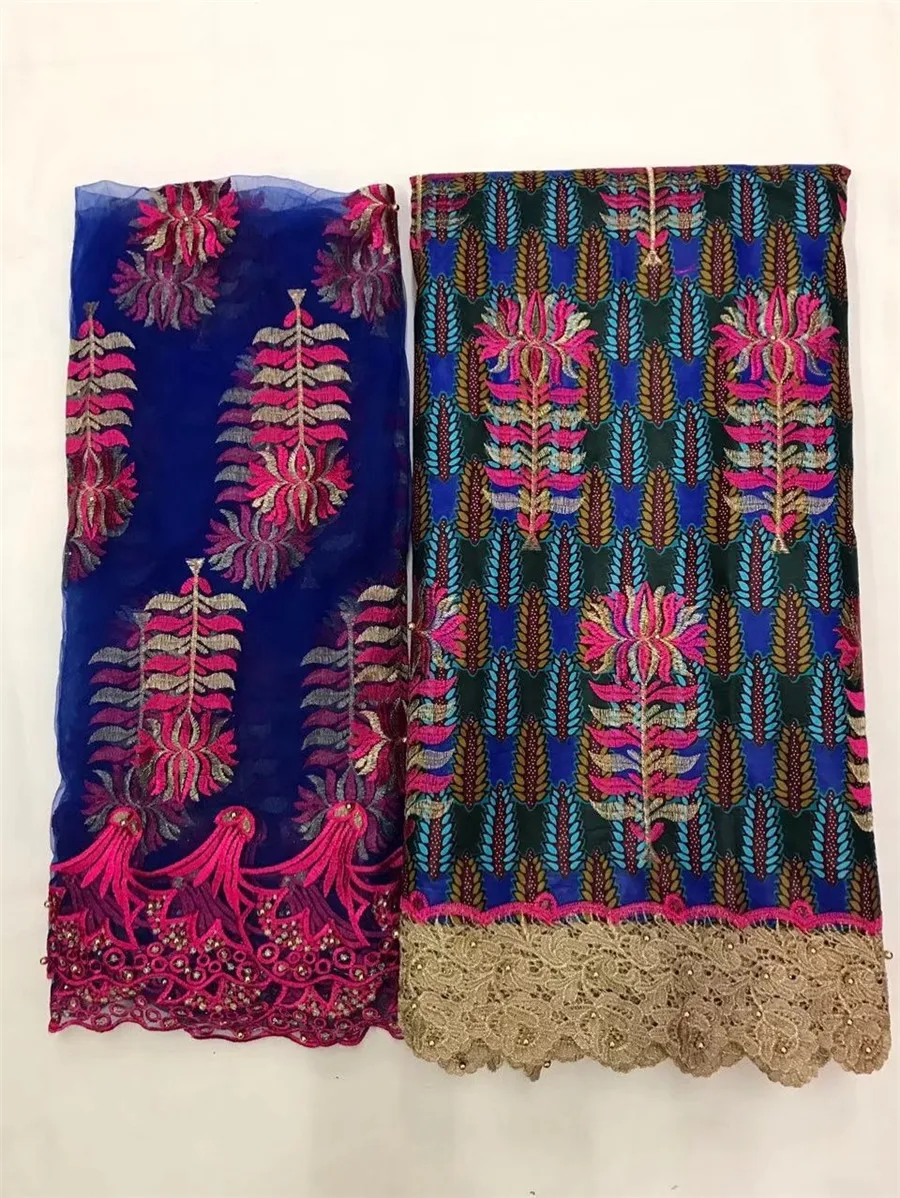(6 + 2 метров) JFT1 15 afrikanische вакс druckt gewebe Новая африканская Hochzeit DRUCK MIT stickerei