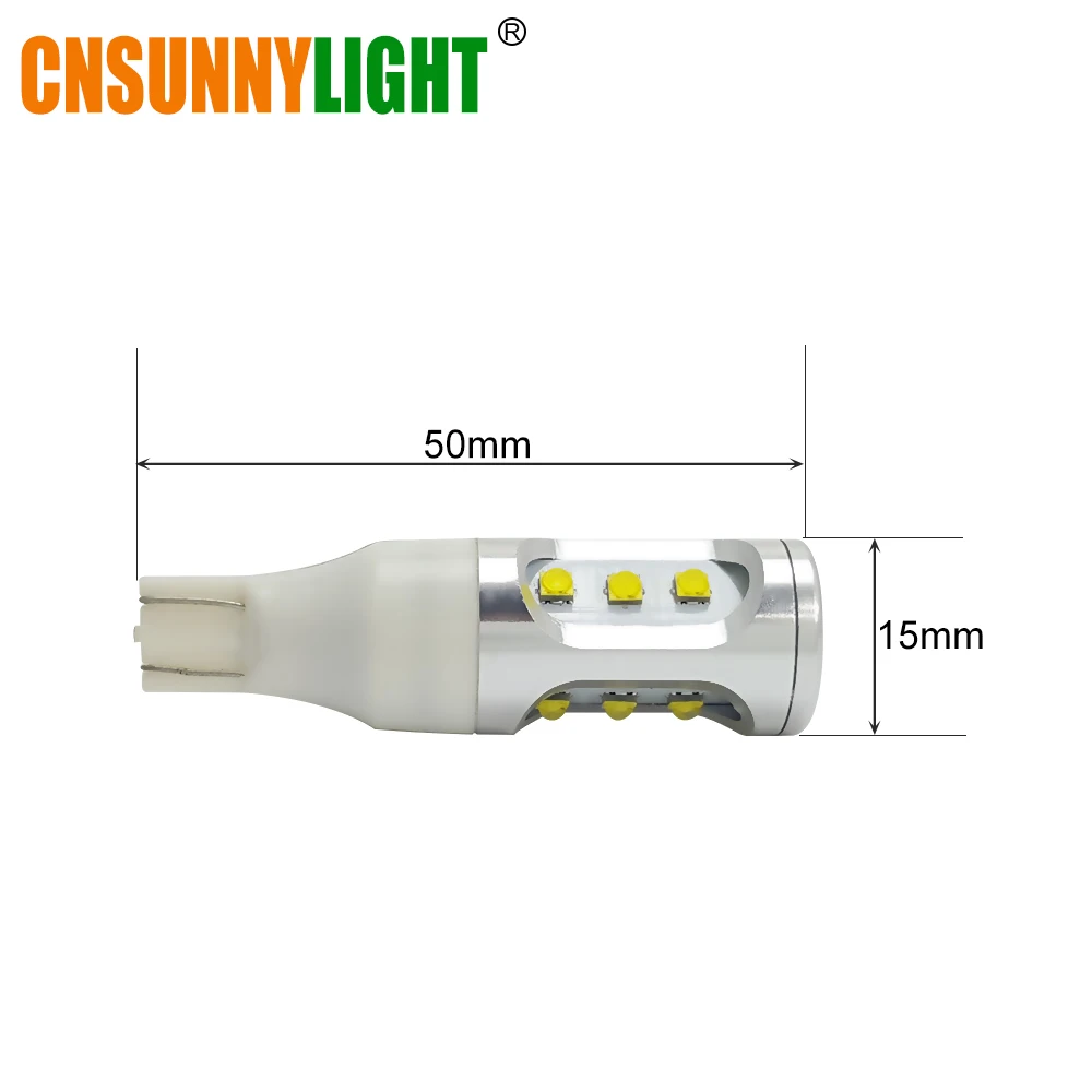 CNSUNNYLIGHT T15 W16W светодиодный Blubs w/XB-D задний фонарь заднего хода для hyundai Tucson Sonata Elantra Accent MOINCA VERNA