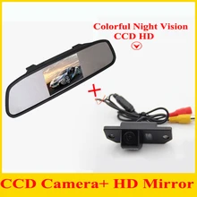 Parking system 4.3 Auto Mirror monitor with Car Rear View Camera rear form CCD camera case For Ford/focus sedan/C-MAX Assist