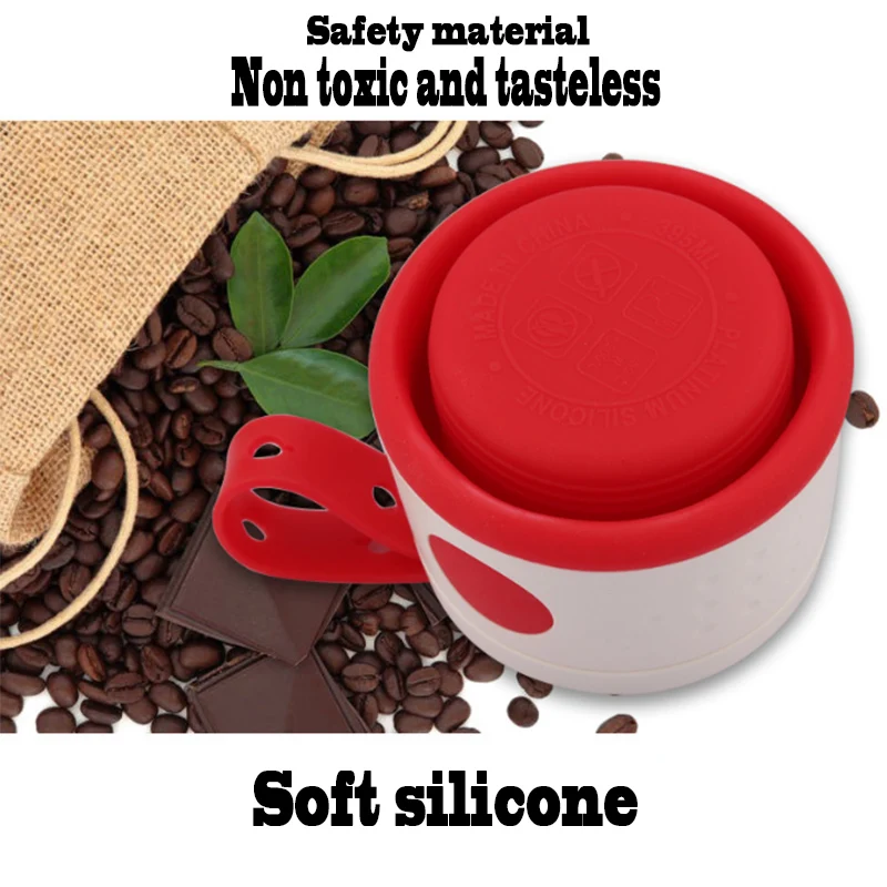 395 мл Складная Силиконовая портативная силиконовая телескопическая складная чашка для кофе многофункциональная Складная силиконовая чашка для путешествий