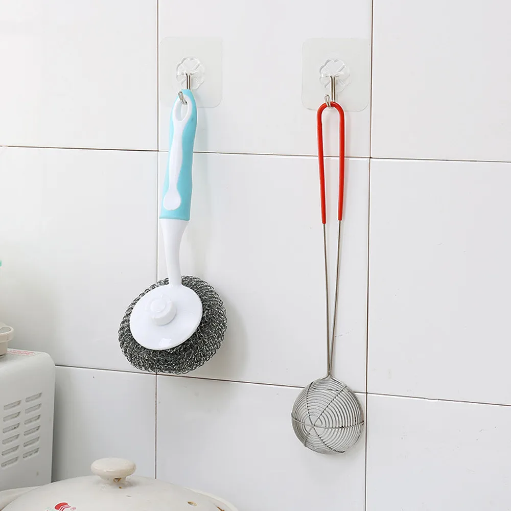 Новые 6 шт. крепкие прозрачные присоски Настенные Крючки вешалка для кухни ванной комнаты Горячая Настенные Крючки# T2