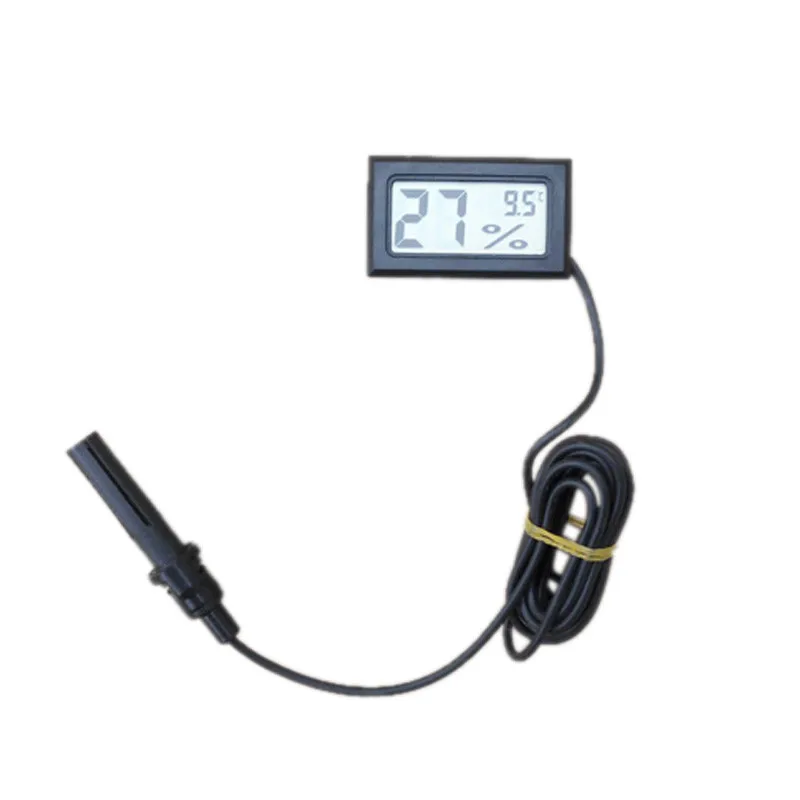 1,5 м Мини Цифровой термометр гигрометр батареи ЖК-дисплей измеритель температуры и влажности Датчик Автомобильная метеостанция