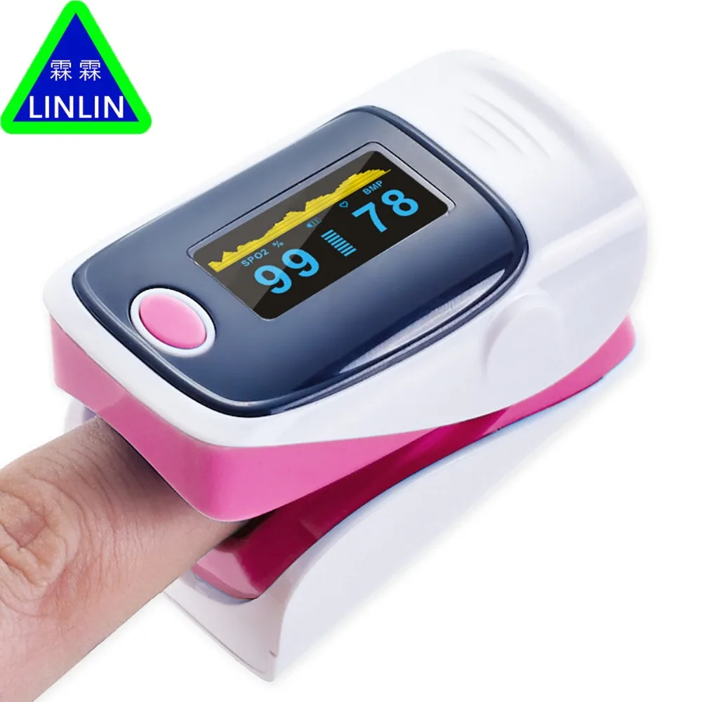 

Newest!! Digital Finger Pulse Oximeter WITH CASE Blood Oxygen a Finger SPO2 PR PI Oximetro de dedo Portable Oximeter Health Care