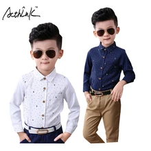 ActhInK/Новые весенние детские свадебные рубашки в горошек для мальчиков, Детские рубашки с цветочным рисунком в английском стиле строгие рубашки для мальчиков ZC060