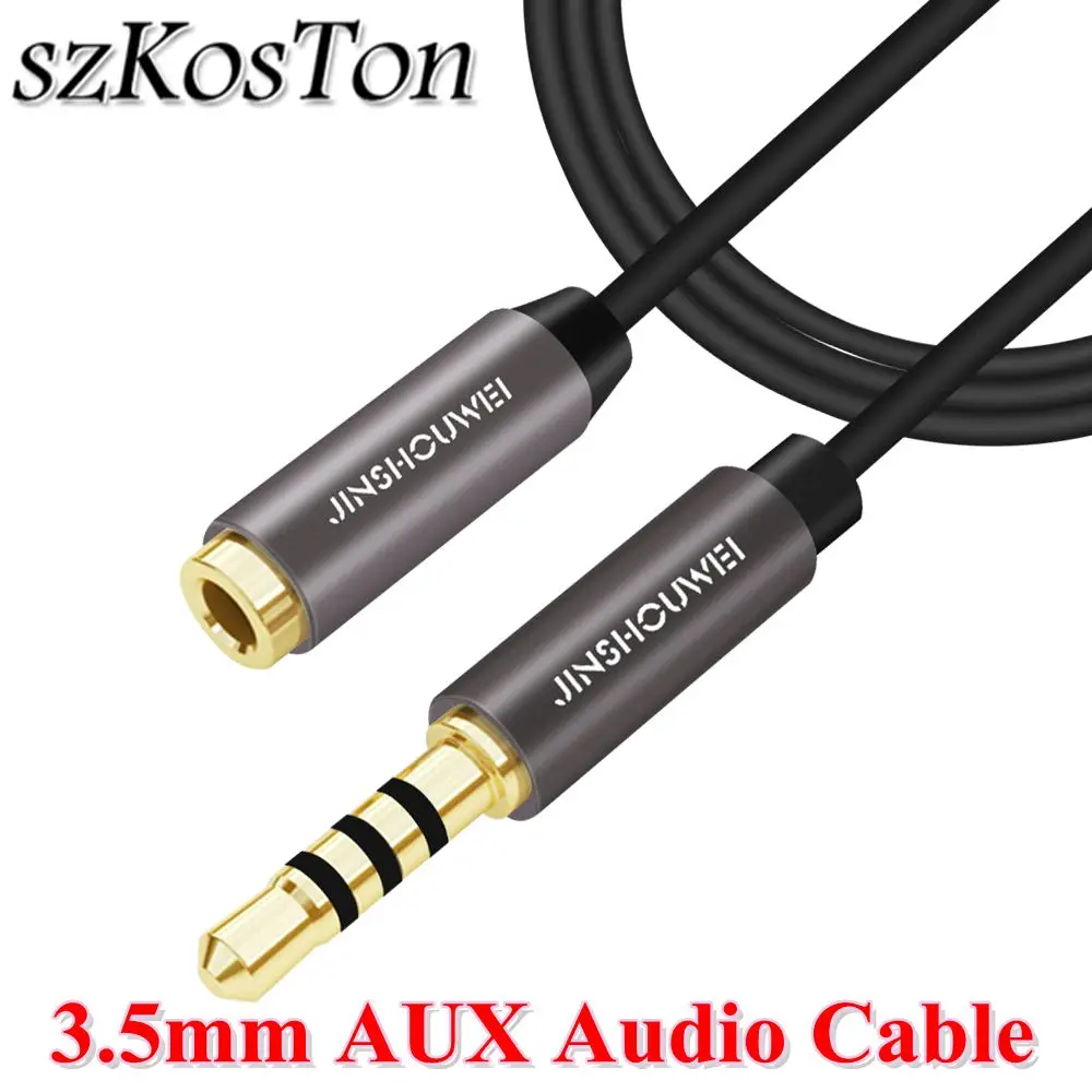 

3.5 mm Jack Aux Audio Cable Male to Female Aux Extension Cable Gold Plated Auxiliary Cable for Car / Phone / Media Players
