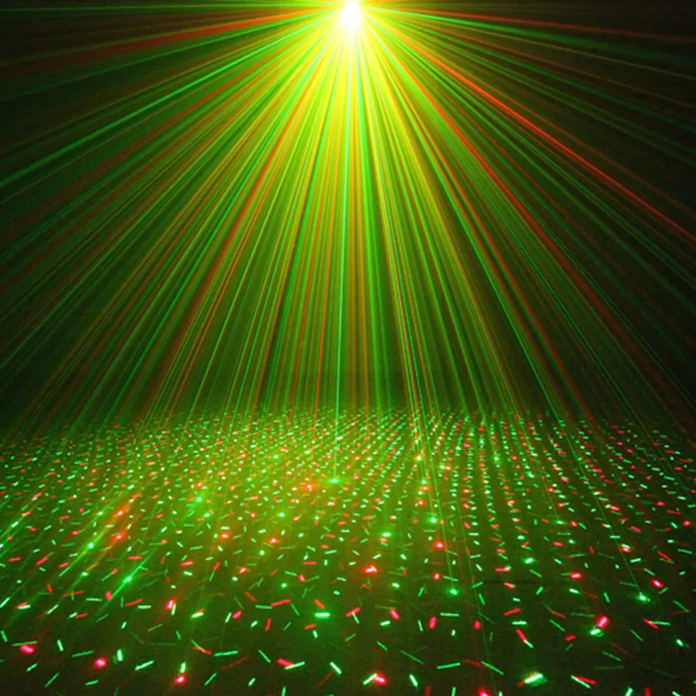 AUCD البسيطة المحمولة IR عن بعد RG غالاكسي نيزك دش الليزر مصابيح جهاز عرض Dsico DJ المنزل حزب عيد الميلاد مشاهدة المرحلة الإضاءة OI100B