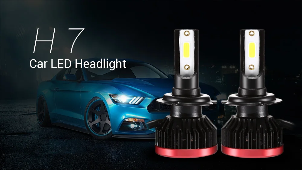 EAGLEVISION EV7 72W H7 IP65 Waterproof Car LED Headlight 360 Degree Light