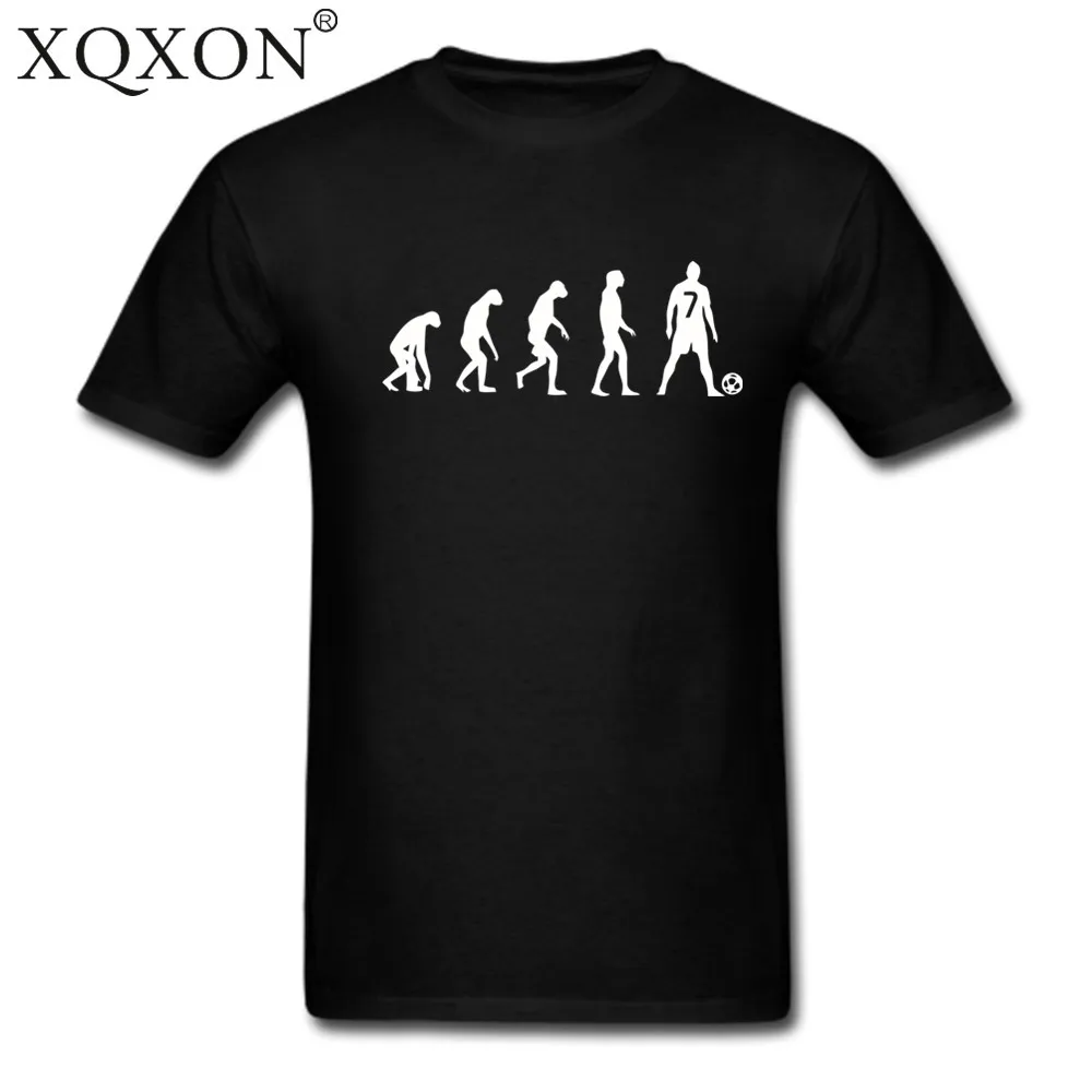 

XQXON new design t shirt Cristiano Ronaldo CR7 Evolution 100% cotton Men women new t-shirt D200