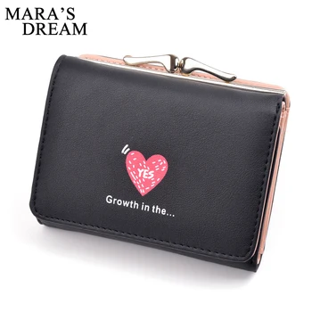 

Mara's Dream 2018 Fashion Short Tassel Women's Wallets Lady Mini Card Holder Wallet Female Credit Card Coin 3 Fold Purse Brand
