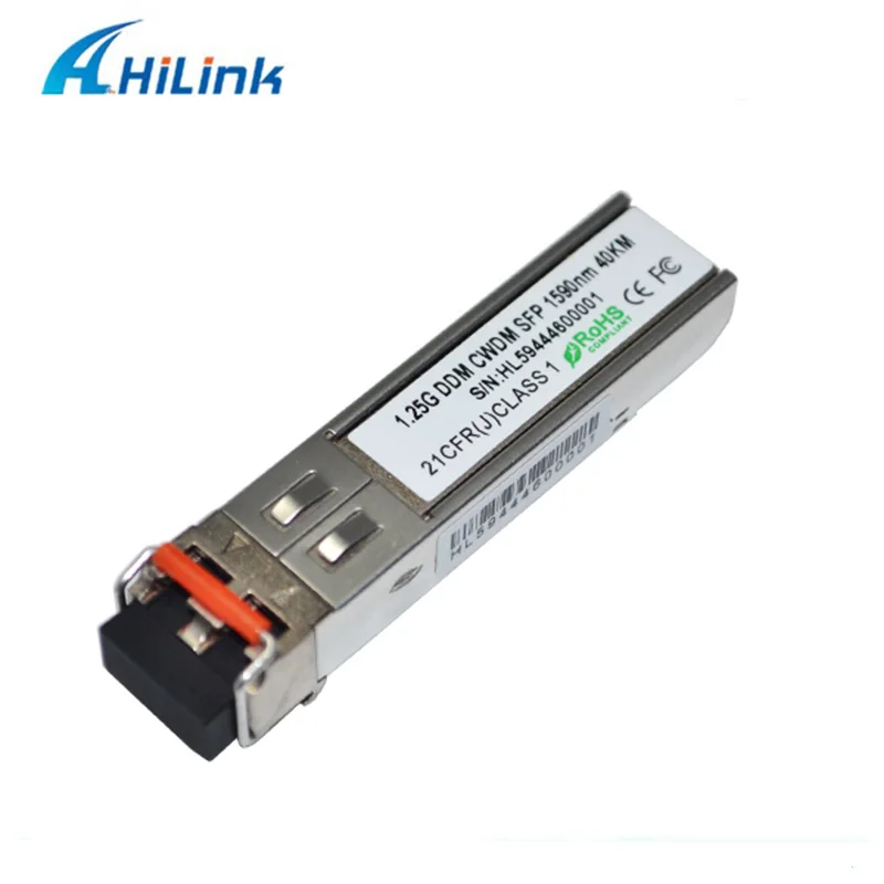 1 25G Волоконно-оптический 40 км 1590nm SFP CWDM двойной LC DDM модуль приемопередатчик |