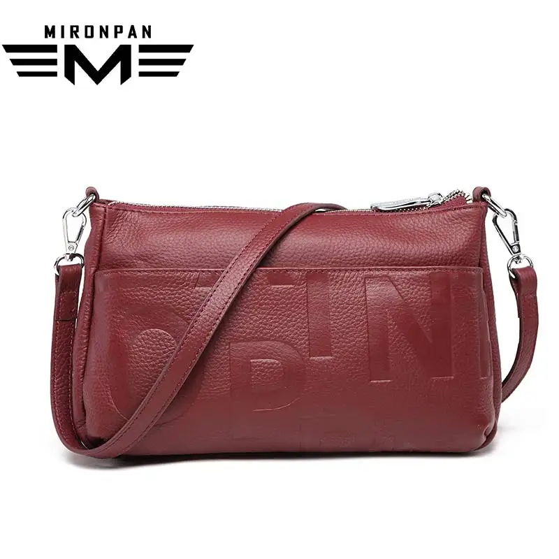 

MIRONPAN 2018 New Flap Women Handbag Genuine Leather Luxurious High-capacity Shoulder Bags Female Banquet Business Soft Handbag