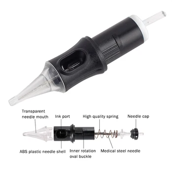 

Top Grade Tattoo Cartridge Needles 5 pcs RL Disposable Tattoo Sterilized Needles Permanent Makeup Charmant Machine Accessory