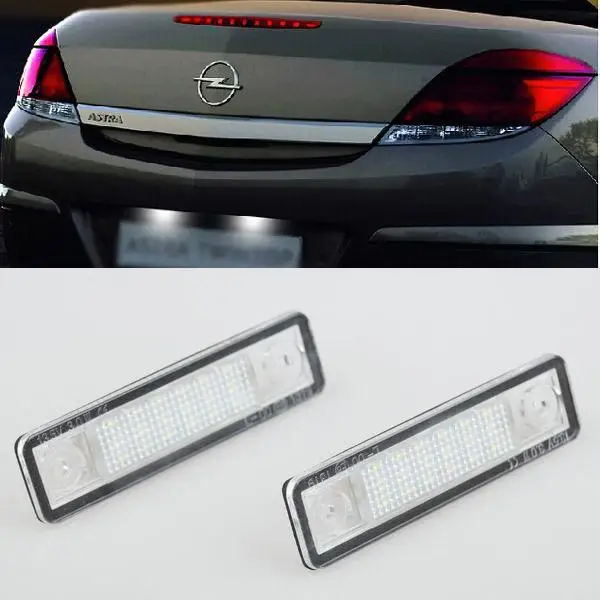 2x Canbus LED License Plate Light For OPEL Vauxhall Astra F G Corsa B