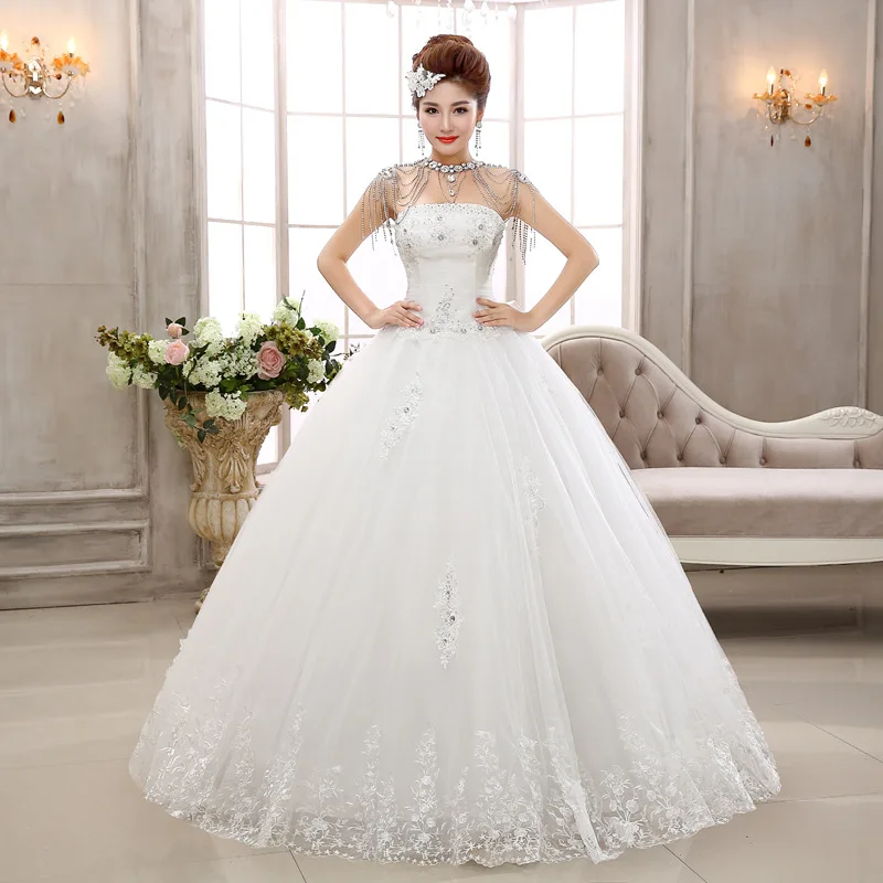 Qqc Bridal Diamond Stomacher Korean Bride Wedding Dress New 2014