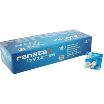 

100Pcs/Lot renata Silver Oxide Watch Battery 321 SR616SW 616 1.55V 100% original brand renata 321 renata 616 battery