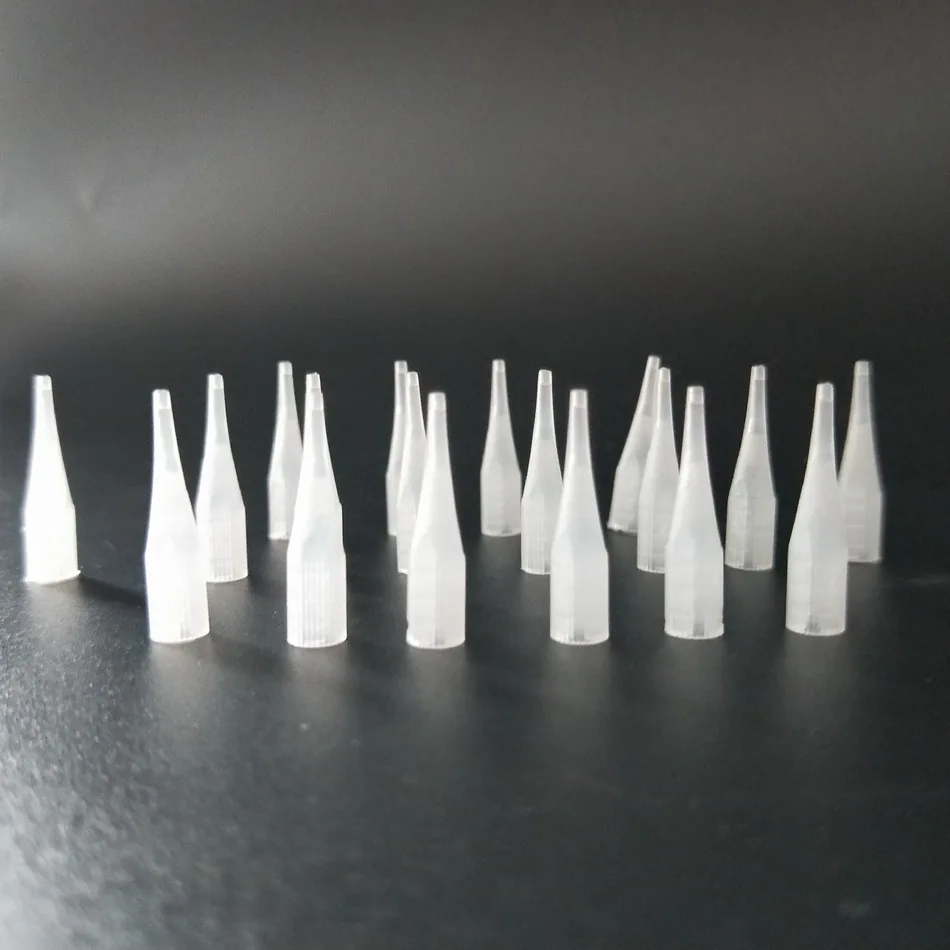 50pcs 3R Needle Tips Permanent Makeup Giant Sun/ French Machine Long Nipples Needle caps Tattoo Supplies