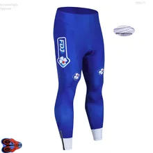 Команда FDJ Велоспорт комбинезон с длинным рукавом синий 9D Pad Culotte Coolmax гелевая MTB велосипедные гонки нагрудник шорты дышащий детский нагрудник брюки