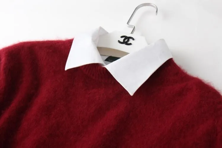 LOVELY-JINNUO новые настоящие норковые кашемировые свитера мужские настоящий норковый кашемировые пуловеры, свитеры цена S275