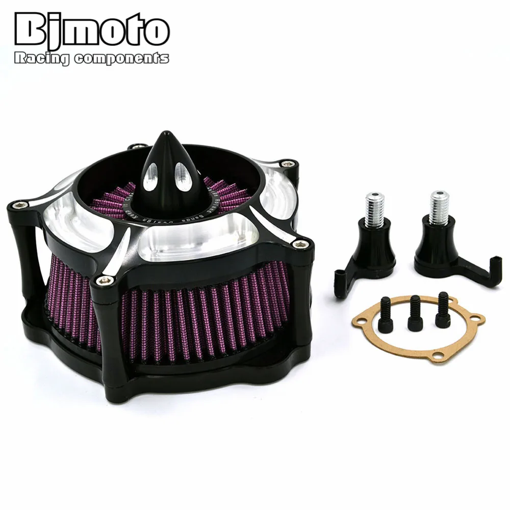 

BJMOTO Motorcycle Parts Air Cleaner Intake Filter System Kit Motor Bike For Harley Sportster XL 883 1200 2004-2015