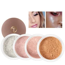 Сверкающих читая Loose Powder палитры контур макияж глаз Loose Powder блеск золота макияж палитра для Для женщин W9