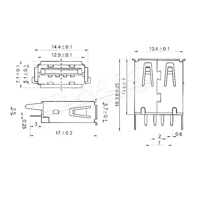 Мини-android USB 2,0 V8 Тип B микро плоскостопие 5PIN после 4PIN сварки прямой вертикальный разъем иглы сварки провода DIY