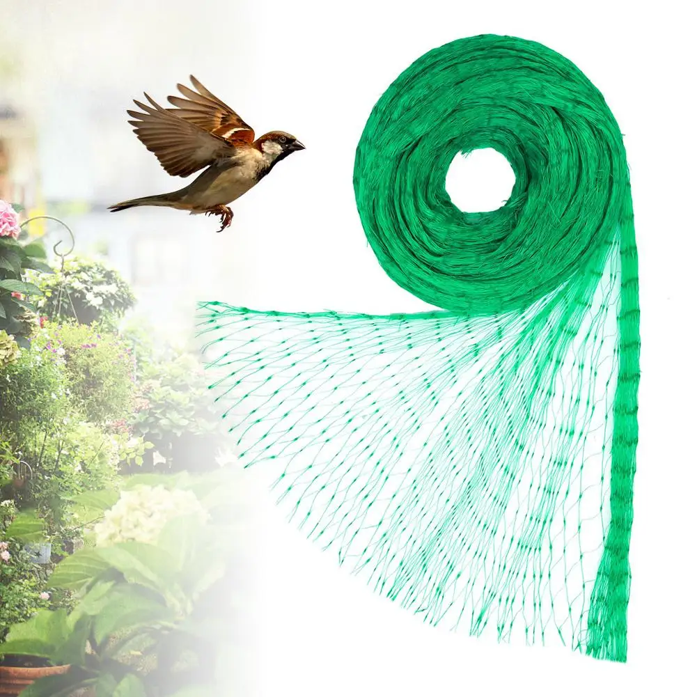 Зеленая сеть для птиц, сетка для садовых растений, предотвращает фиксацию грызунов птиц с помощью 50 нейлоновых кабельных стяжек и 10 садов