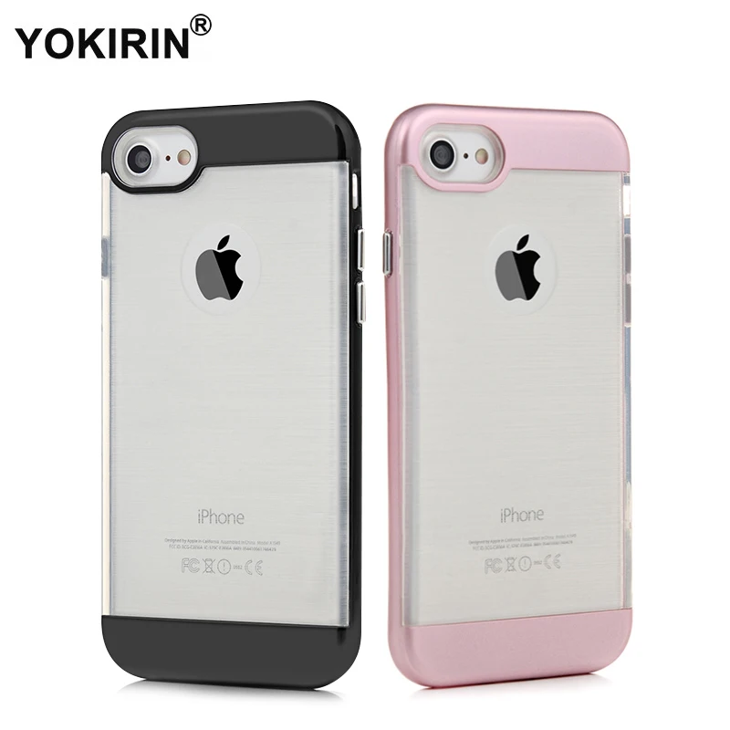 YOKIRIN для iPhone 8 7 Plus чехол телефона [сверхмощный] Прозрачный матовый Мягкий ТПУ +