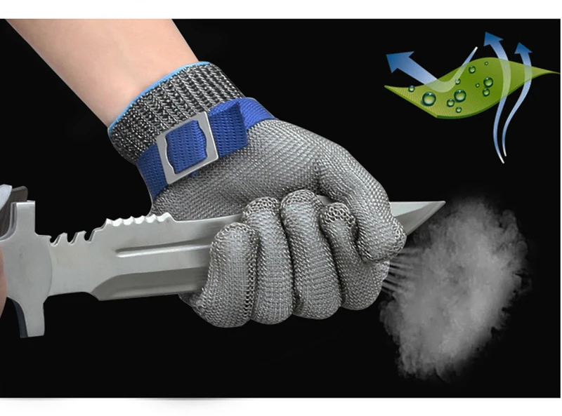 Новый Прочный высшее качество безопасности порезов Stab Устойчив защиты перчатки 100% Нержавеющая сталь Металлической Сетки Мясник рабочие