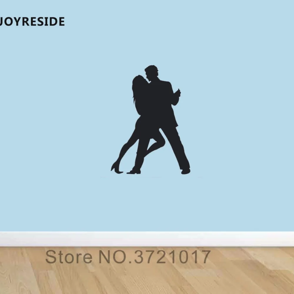 

JOYRESIDE Dancing Couple Wall Decal Vinyl Sticker For Kids Boys Girls Room Living Room Decoration Decor Home Bedroom Mural A189
