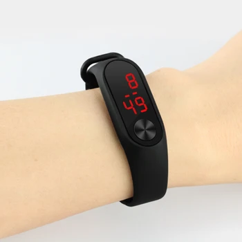 

Sport Digital Wristband Watches Men Women Boys Girls Electronic Clock Acrylic LED Bracelet Watch Reloj Digital Children Kids