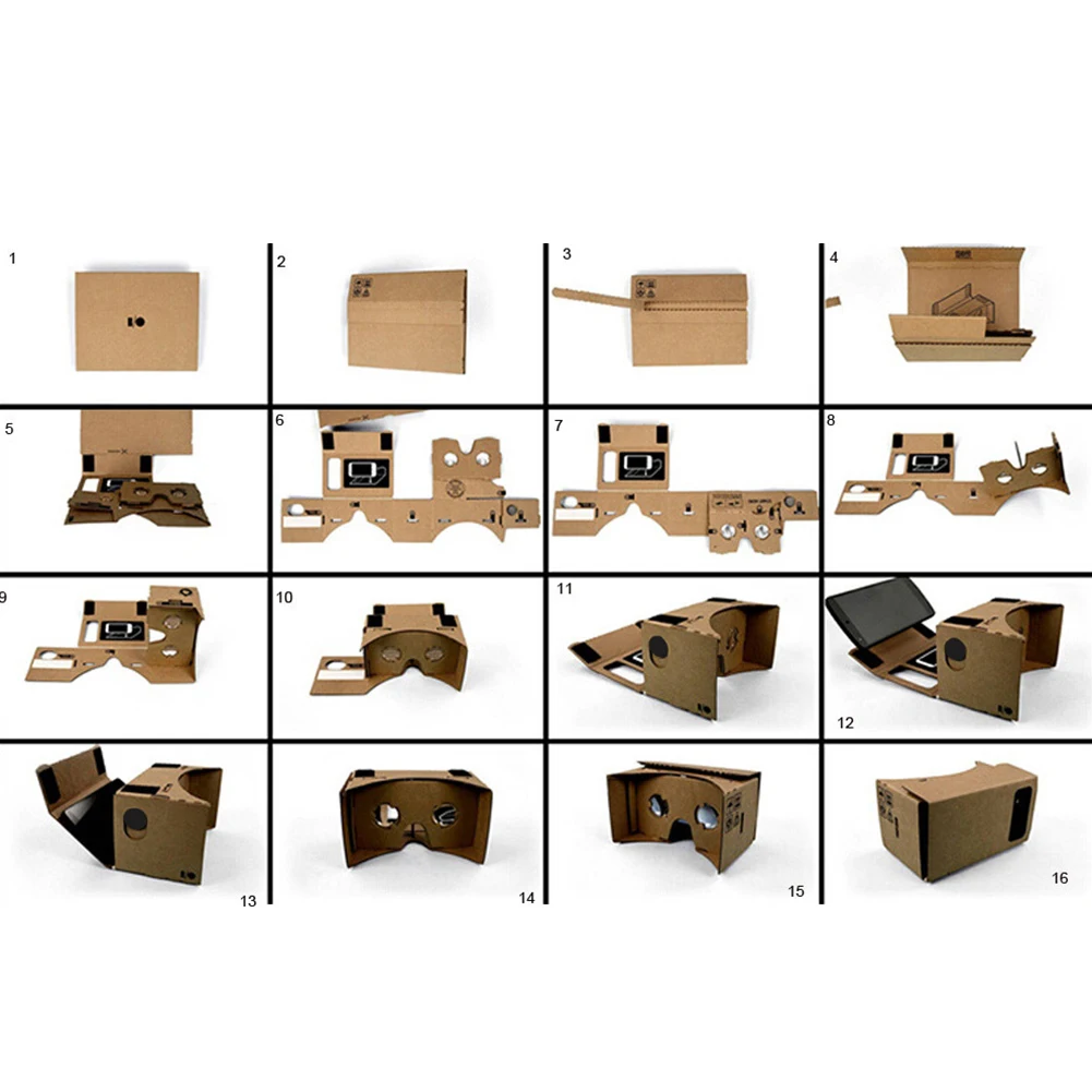 VR 3D очки DIY Google Cardboard виртуальной реальности мобильный телефон для просмотра 5 0
