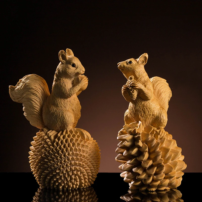 Boxwood creative home solid wood boutique wood ornaments carving crafts