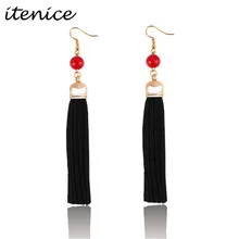 2016 New Fashion Trendy tassel earrings Spike Luxury Gold Silver Plated Tassels Drop Earrings Retro Jewelry For Women