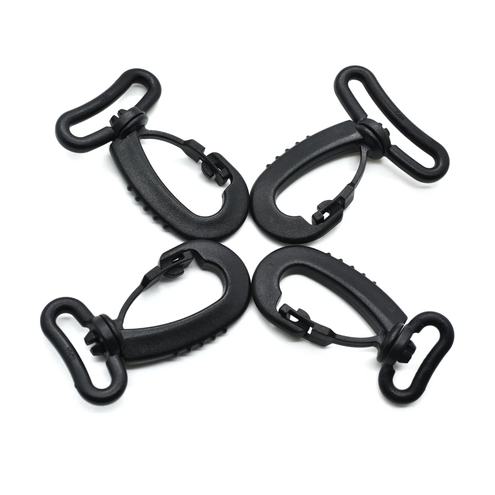 100pcs/pack Plastic Swivel Snap Hooks for Bag Belts Straps Keychain