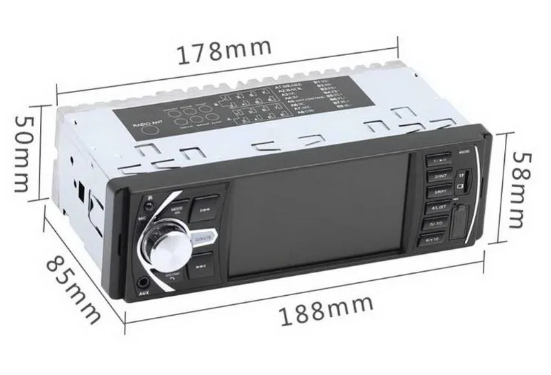 1 Din W/DVR автомобильное радио аудио 12 V 4,1 ''FM Bluetooth DVR/камера вход Зеркало Ссылка для Android телефон TF/USB/AUX в стерео