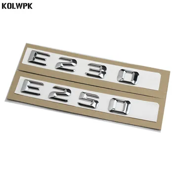 

High quality ABS NEW Trunk Rear Emblem Badge Chrome Letters E 230 E 250 for Mercedes Benz W211 W212 E-CLASS E230 E250
